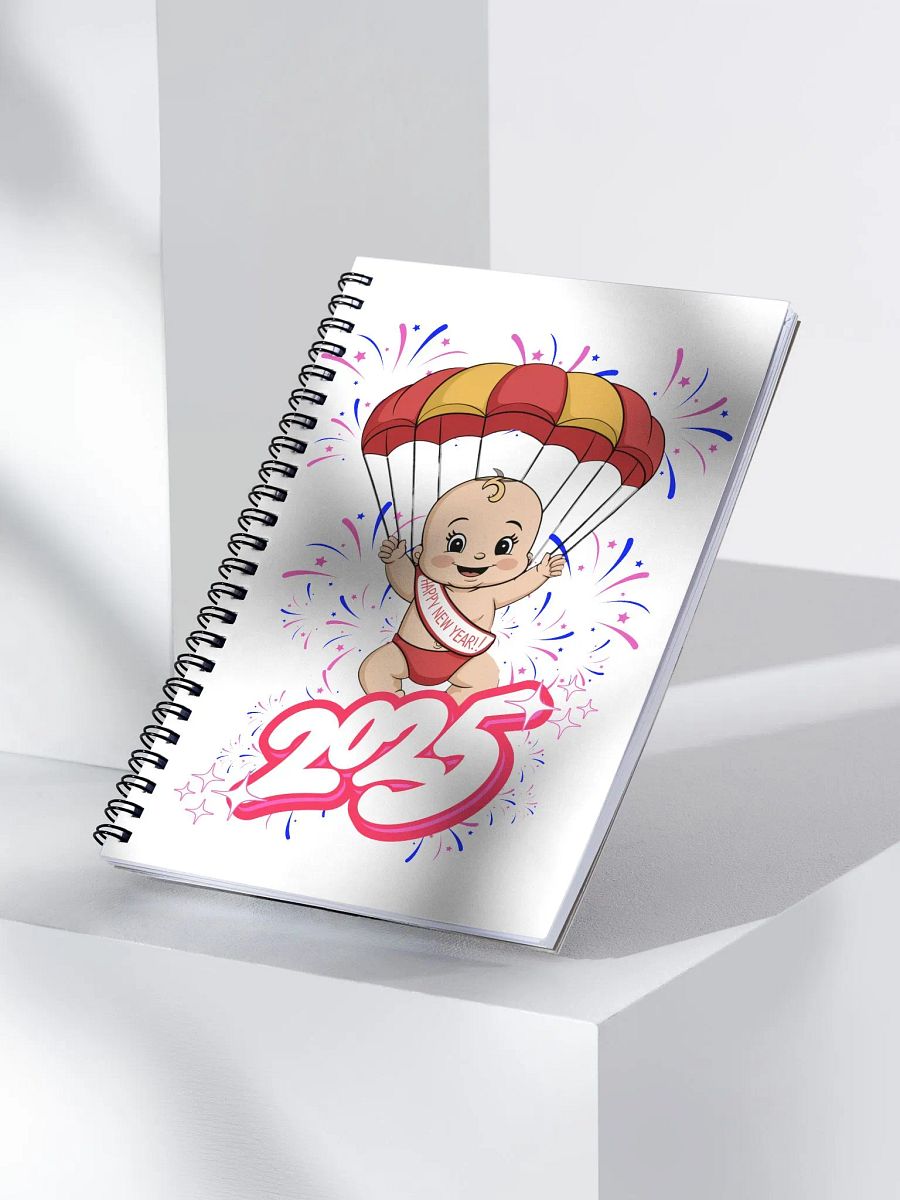 Gliding In 2025 In Style - Baby New Year Notebook product image (3)