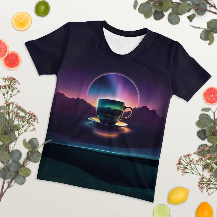 Coffee Sunset All Over Print T-shirt product image (7)