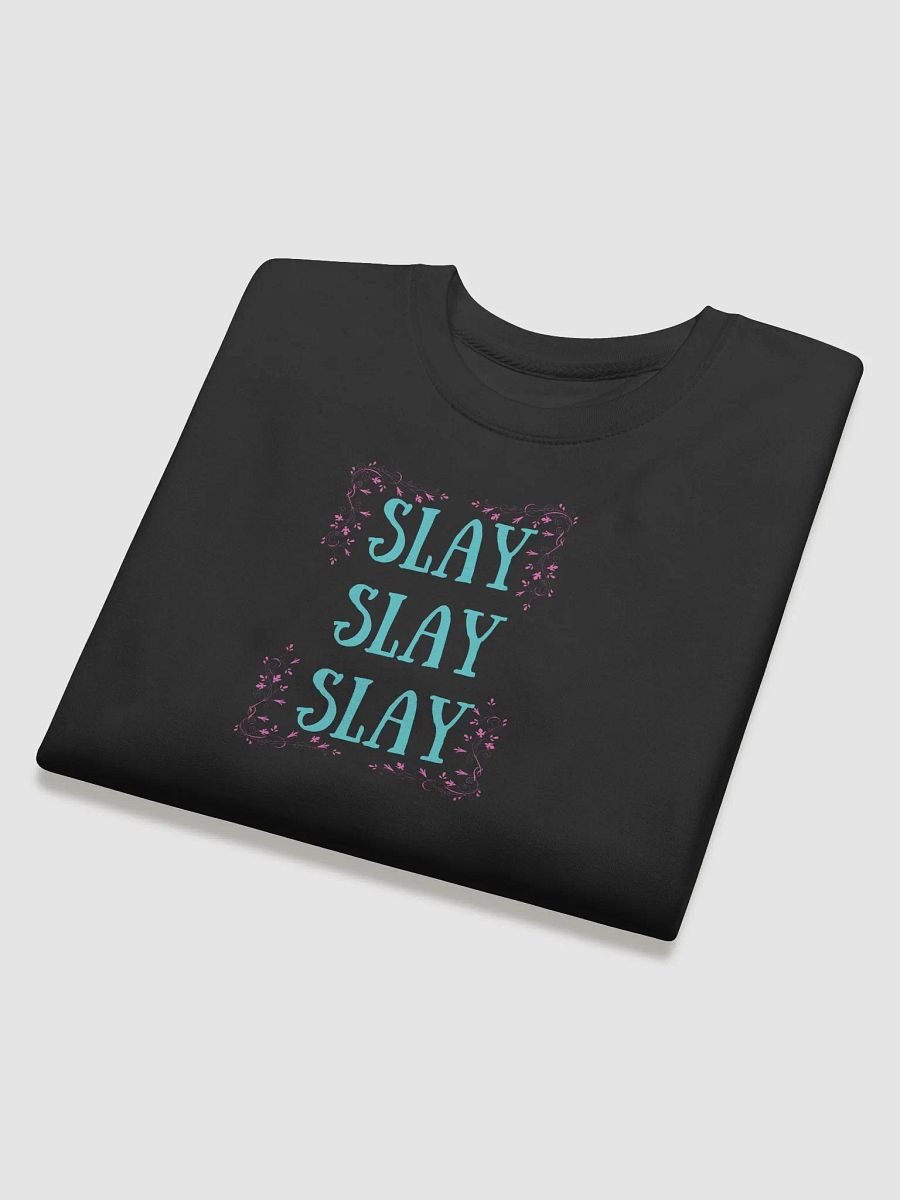 Slay All Day Glitter Graphic Sweatshirt product image (20)