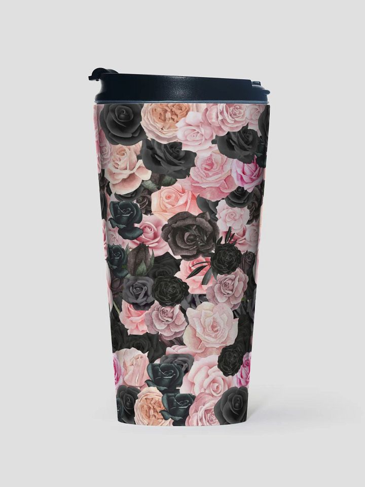 Pink and Black Rose Travel Mug product image (1)