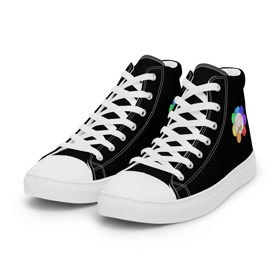 Black and White Flower Sneakers product image (43)