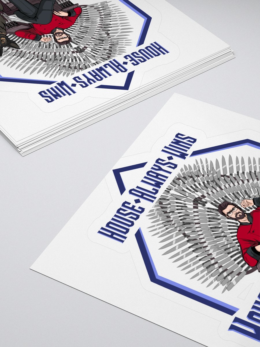 "House Always Wins" Kiss Cut Sticker product image (12)
