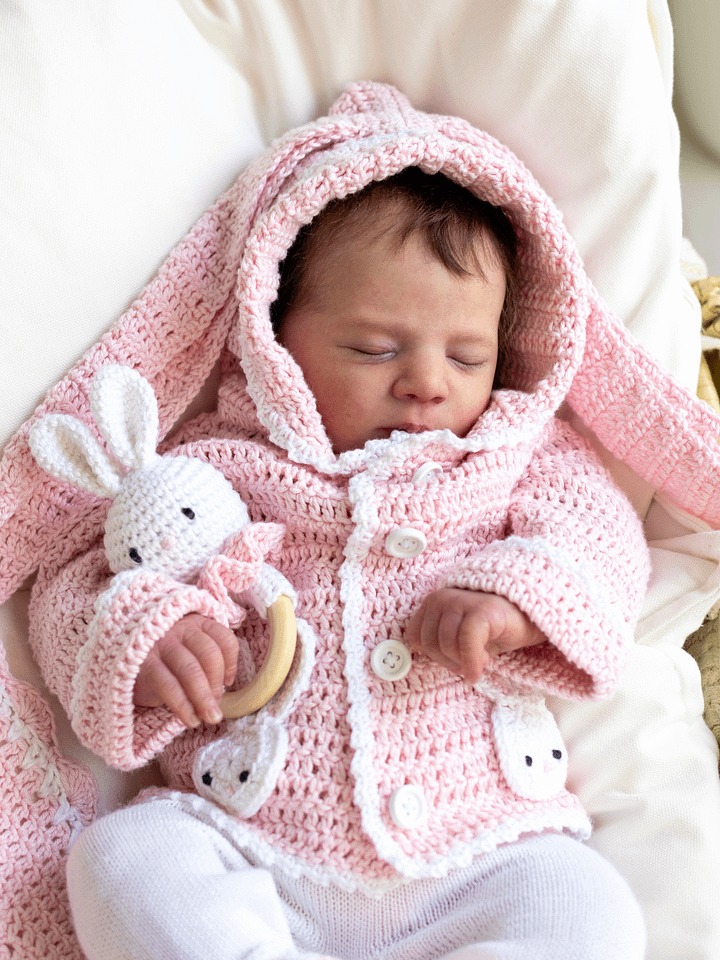 Crochet Pattern: Bunny Baby Hoodie product image (1)