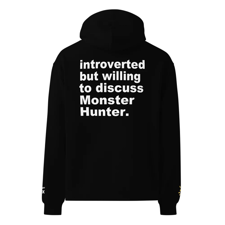 introverted monstie huntie hoodie product image (1)