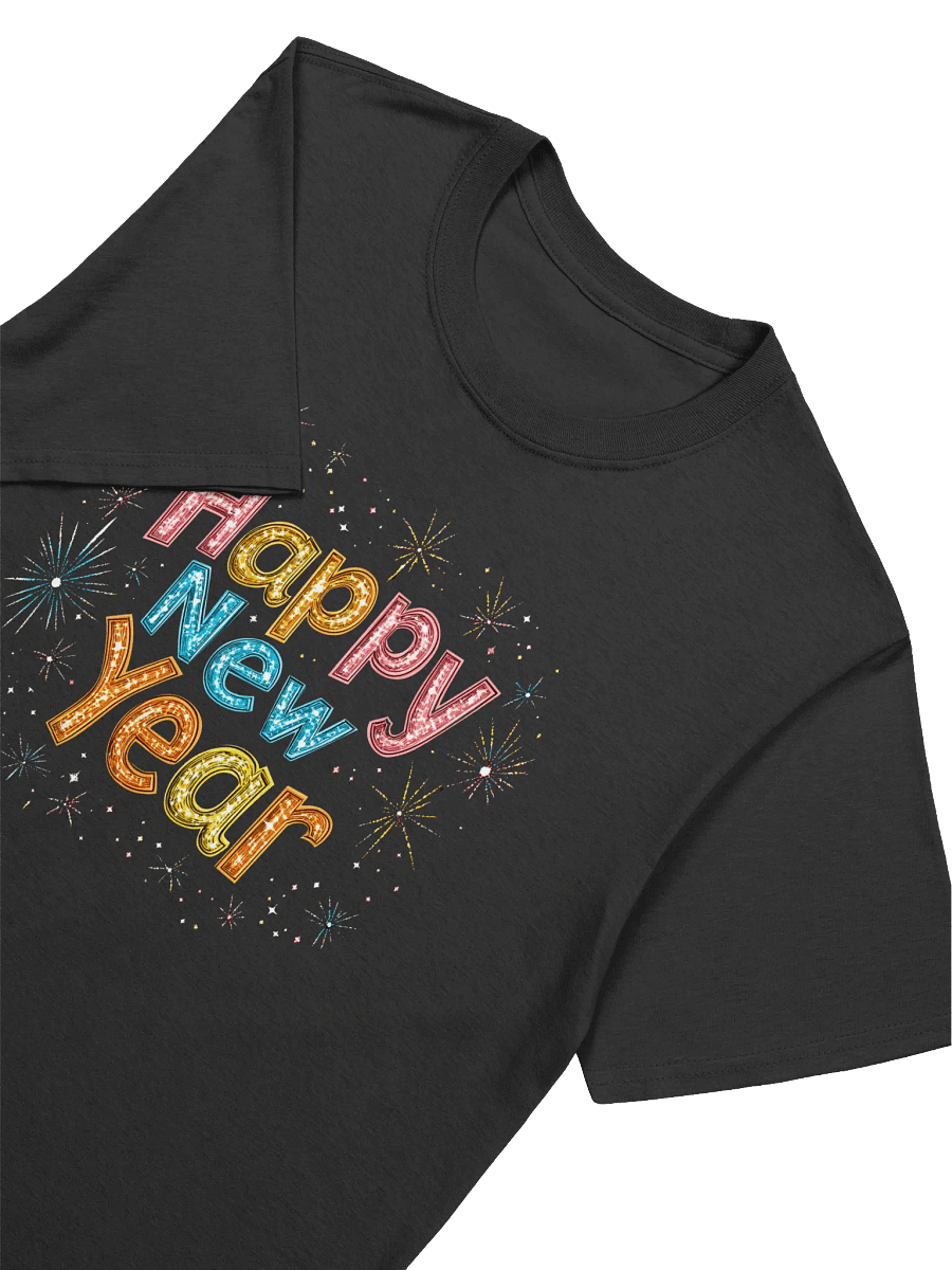 Colorful Happy New Year Fireworks Unisex T-Shirt product image (15)