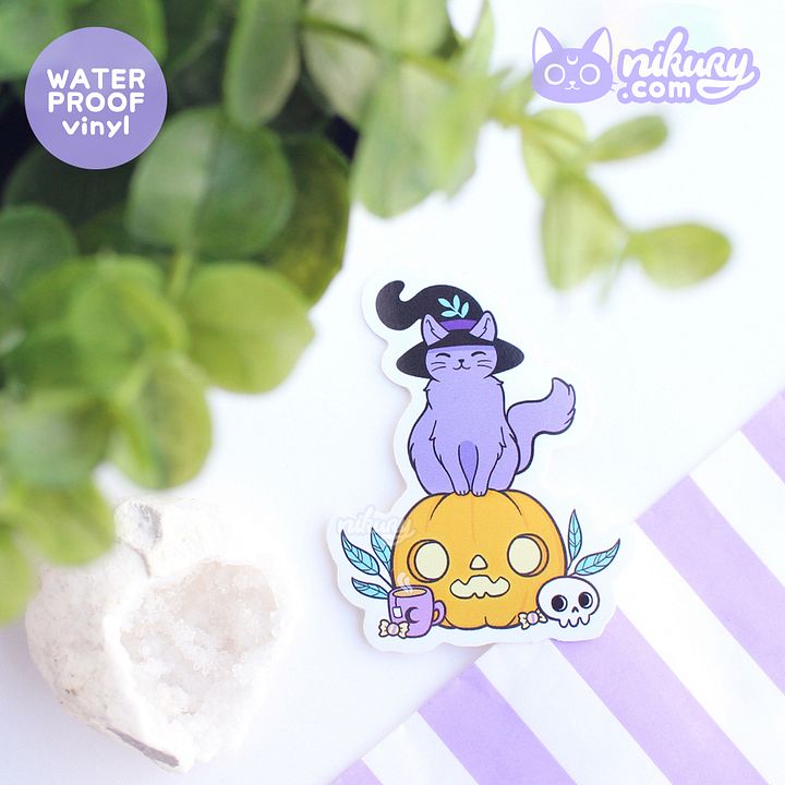 Pumpkin Familiar Vinyl Sticker product image (2)