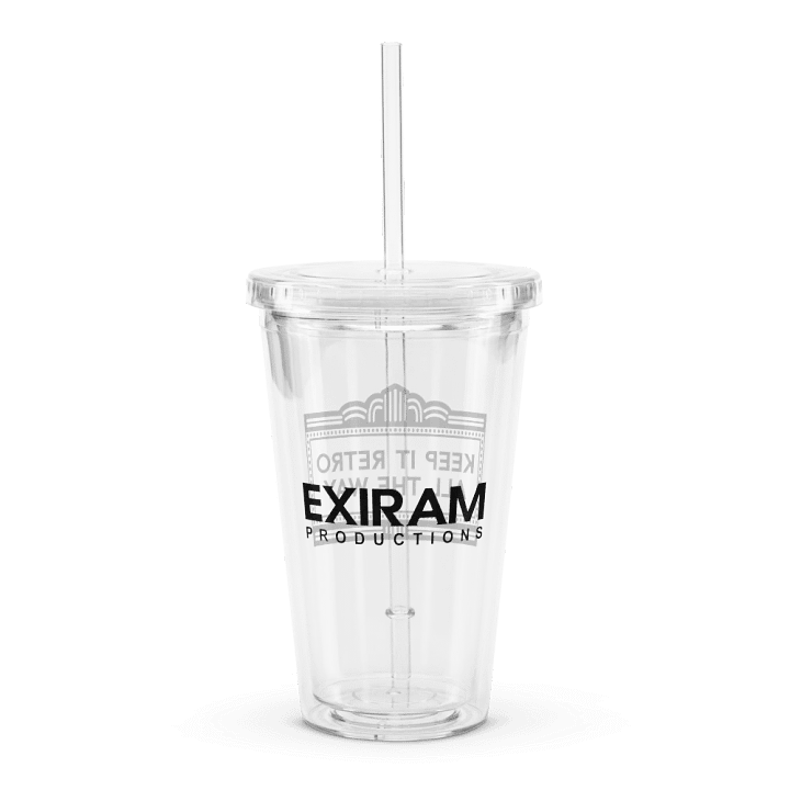 Exiram Double Wall Clear Plastic Tumbler product image (1)