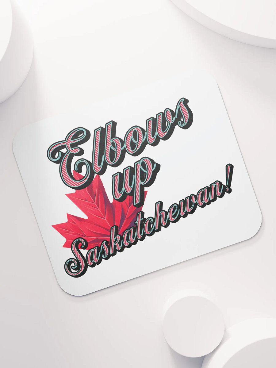 Elbows Up Maple Leaf Saskatchewan Canadian Pride Mouse Pad product image (5)