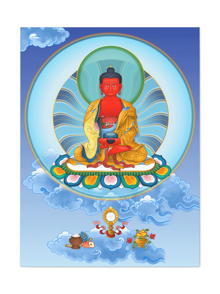 Amitabha Buddha thangka canvas print product image (1)