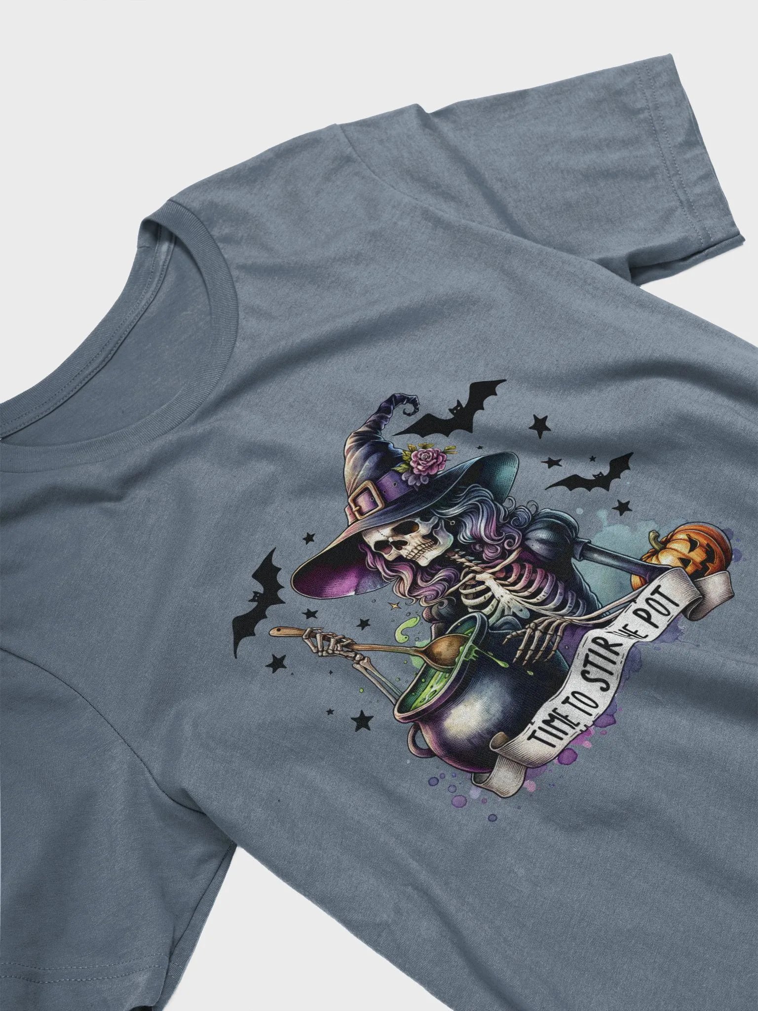 Witchy Stirring Skeleton T-Shirt product image (3)