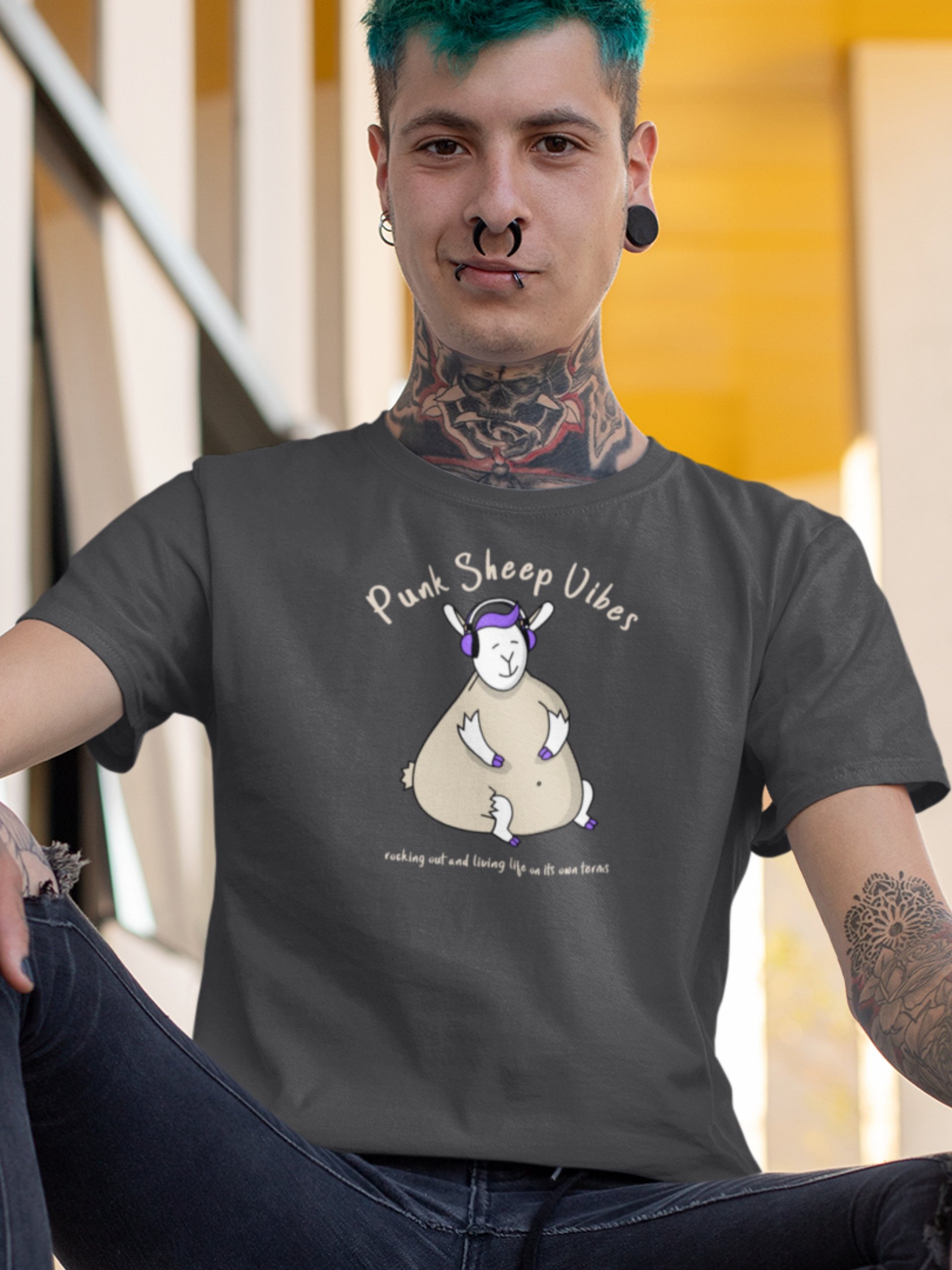 Punk Sheep Vibes Graphic Tee product image (5)