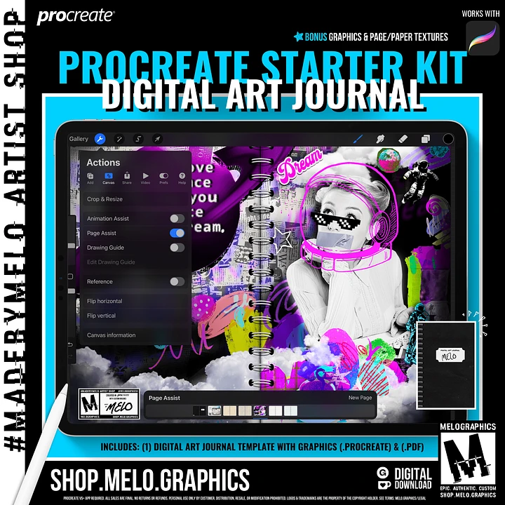 Procreate Digital Art Journal Starter Kit | #MadeByMELO product image (1)