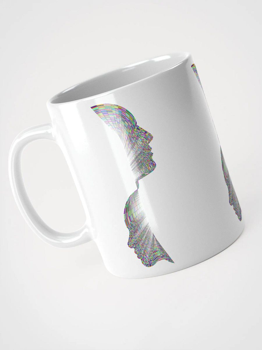 White Glossy Coffee mug-Left and Right Half Face product image (3)