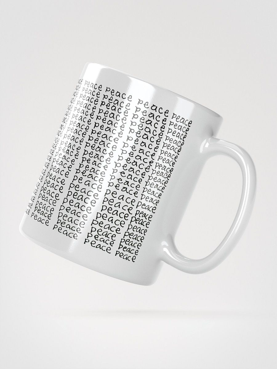 Peace 2 White Glossy Mug product image (2)