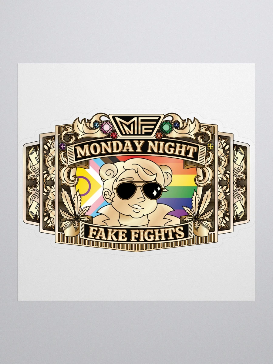 MNFF Championship Belt Sticker product image (3)