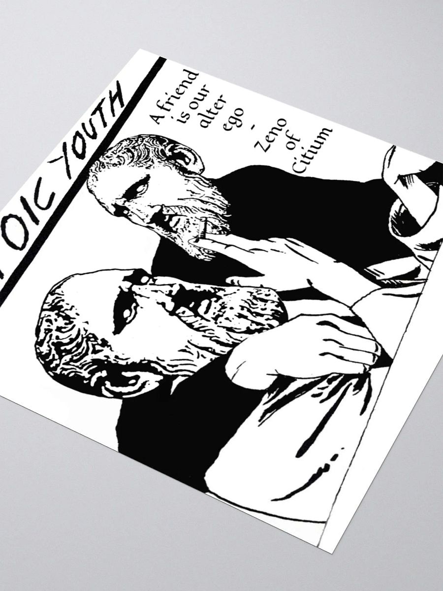 Stoic Youth Zeno of Citium quote Kiss Cut Stickers product image (3)
