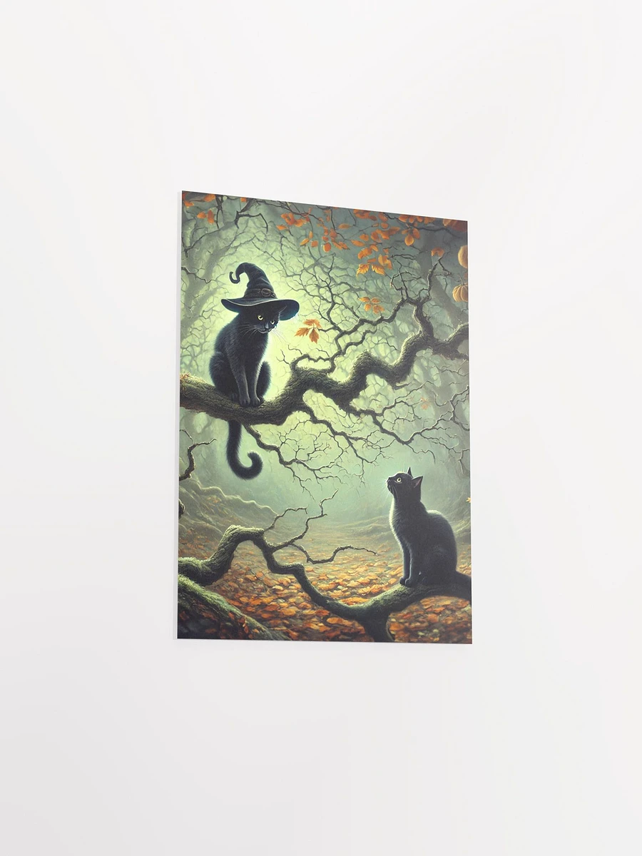 Meeting the Master- Black Cats Fantasy Premium Matte Poster product image (3)