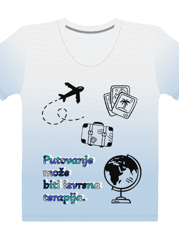 Love Traveling - Putovanje može biti izvrsna terapija. - Women's Crew Neck T-Shirt product image (5)