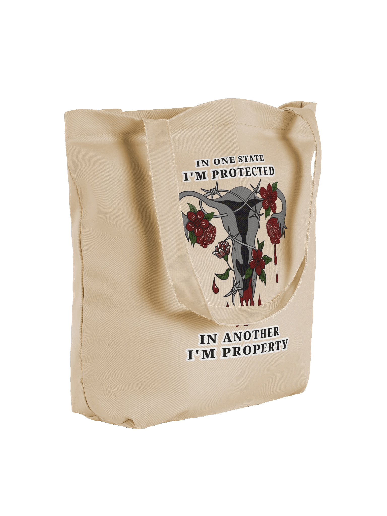 Barbed Wire Uterus — Organic Tote Bag product image (5)