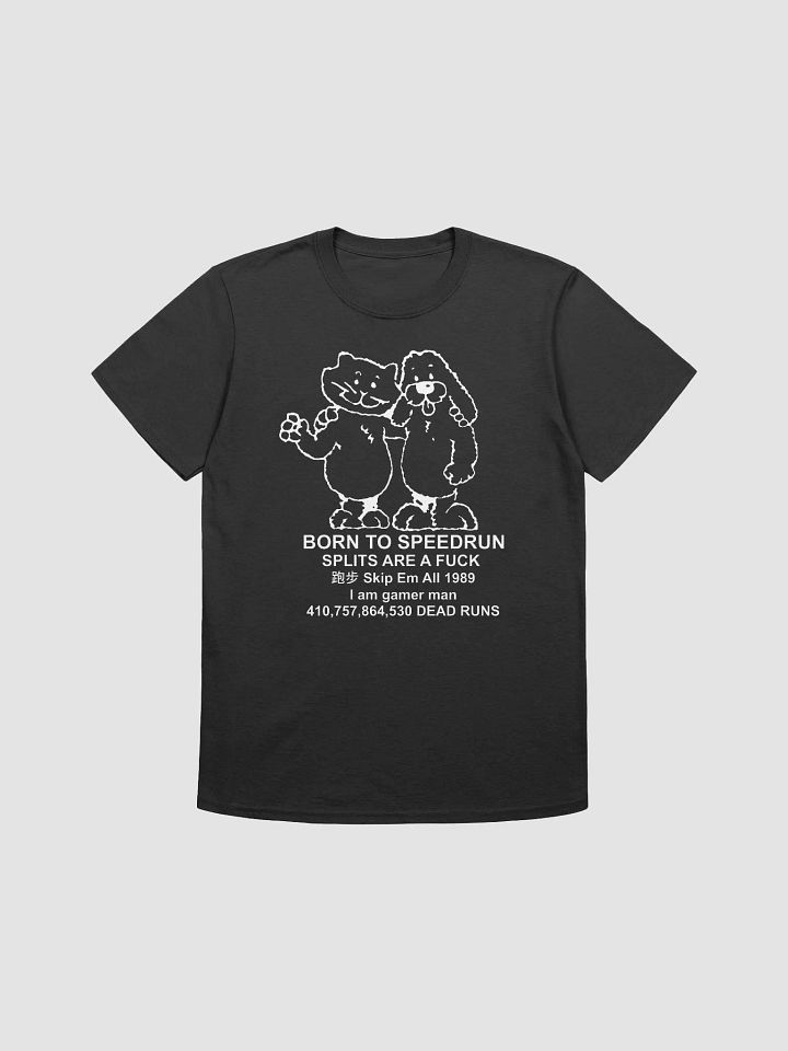 Born to Speedrun - Shortsleeve Tee - Black product image (1)