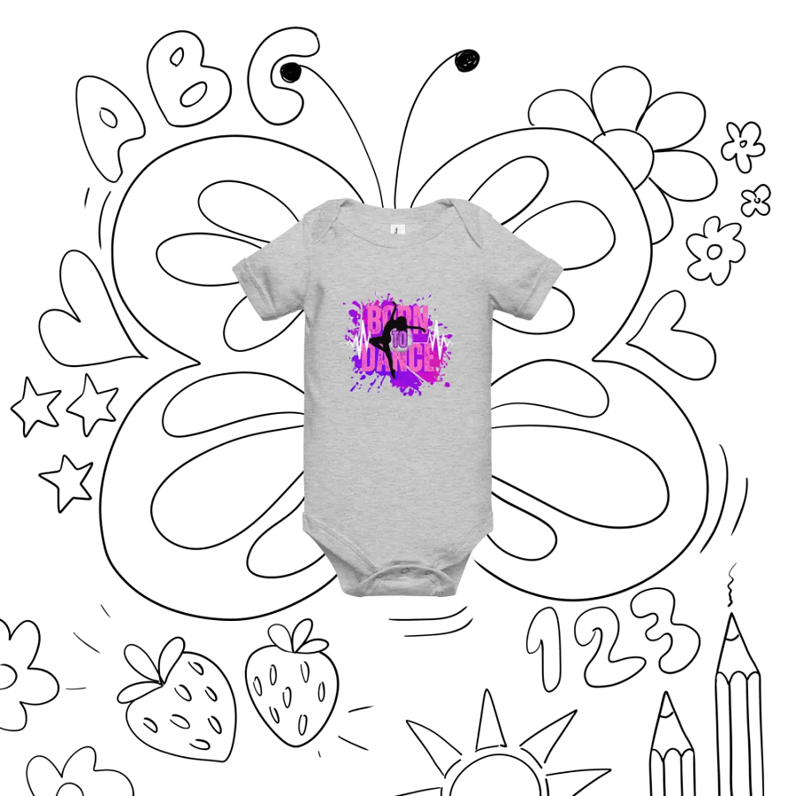 Born to Dance Her Silhouette Baby Onesie product image (39)