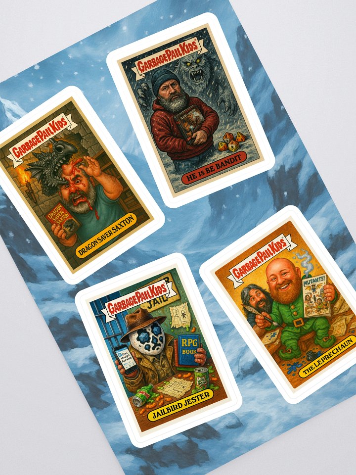 GPK Parody Sticker Sheet [TTRPG Twitter Edition] Sheet 13 product image (1)