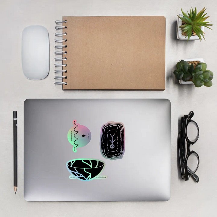 lyric design holo stickers product image (2)