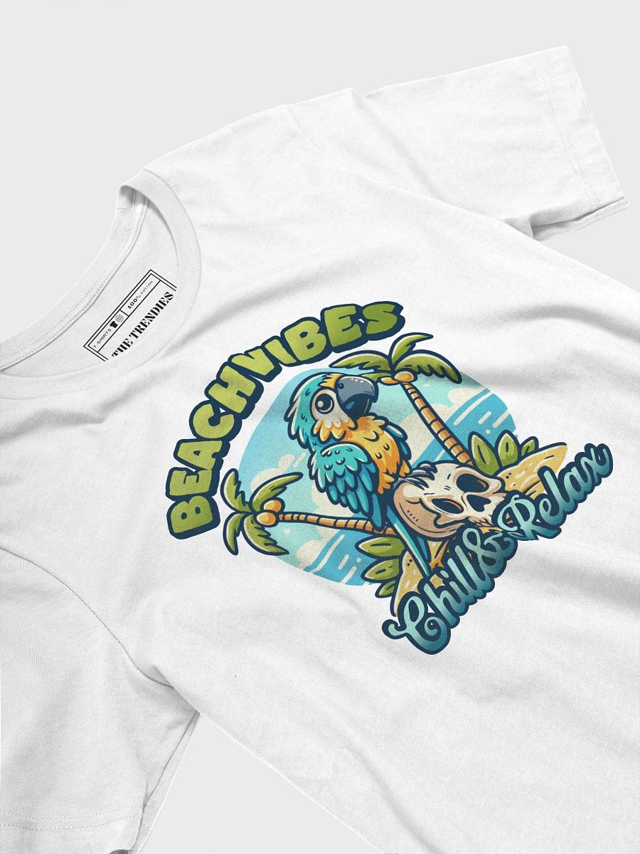 Beach Vibez Chill & Relax Parrot T-shirt product image (2)