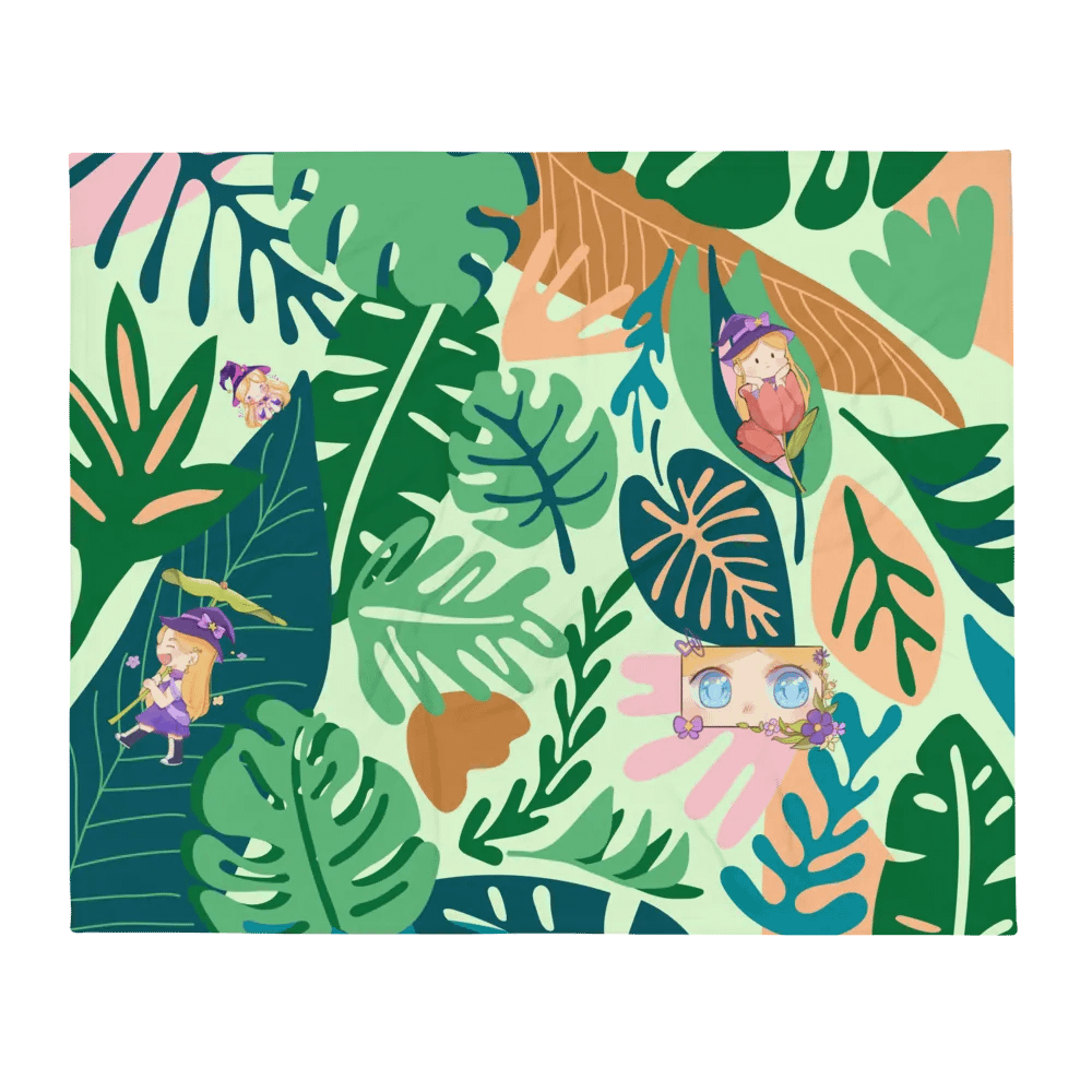 Fun Plants & Chibis Blanket product image (1)