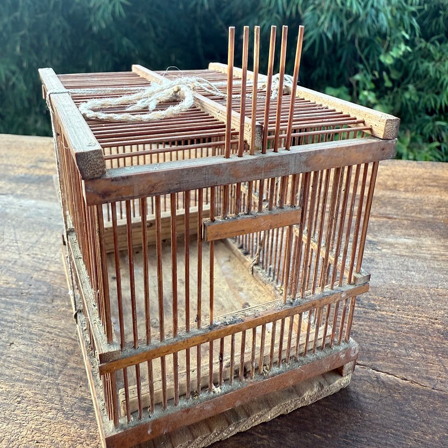🎎 Antique Japanese Bamboo Mushikago (Insect Cage) – Mid‑Showa Folk Craft product image (4)