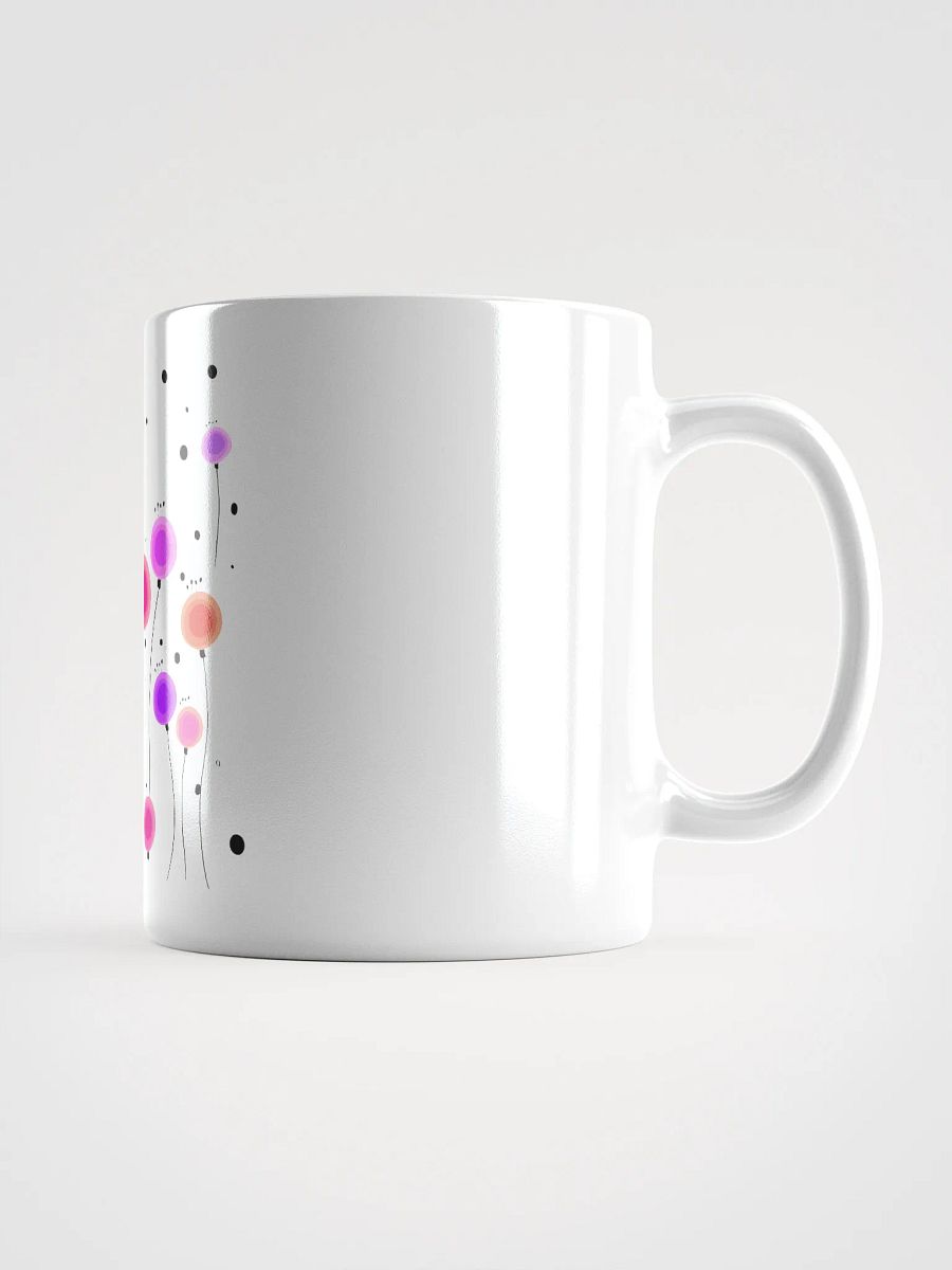 Floral Fusion White Glossy Mug product image (3)