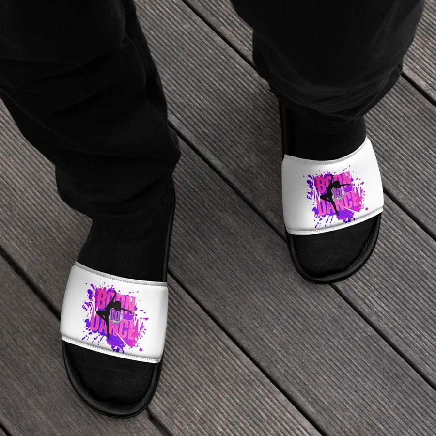 Born to Dance Her Silhouette Men's Slides product image (11)