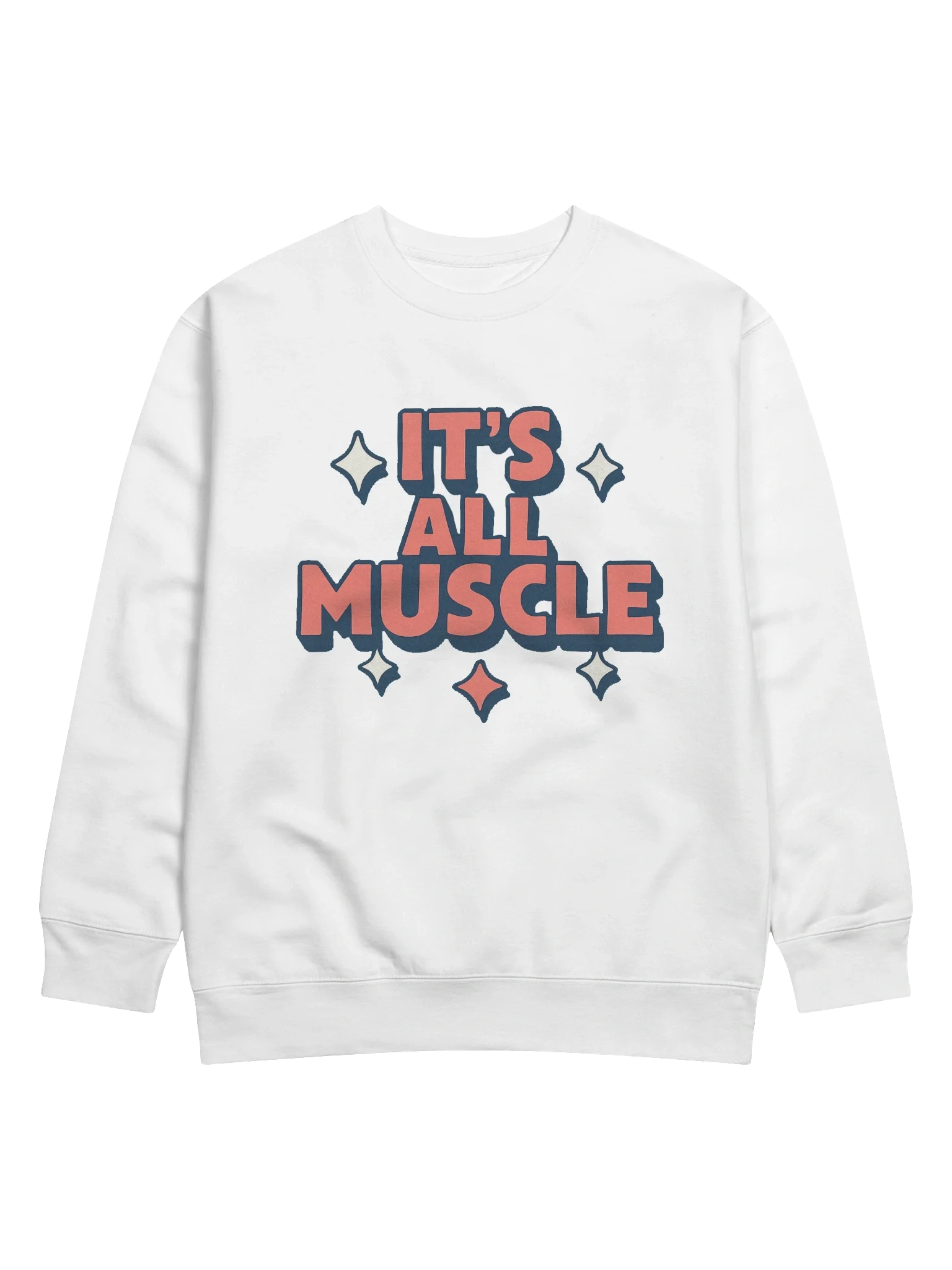 ITS ALL MUSCLE – Retro Typography Design product image (1)