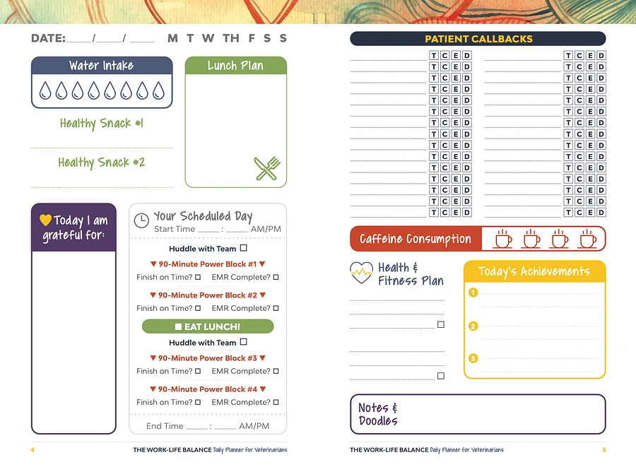 The Work-Life Balance Daily Planner for Veterinarians product image (2)