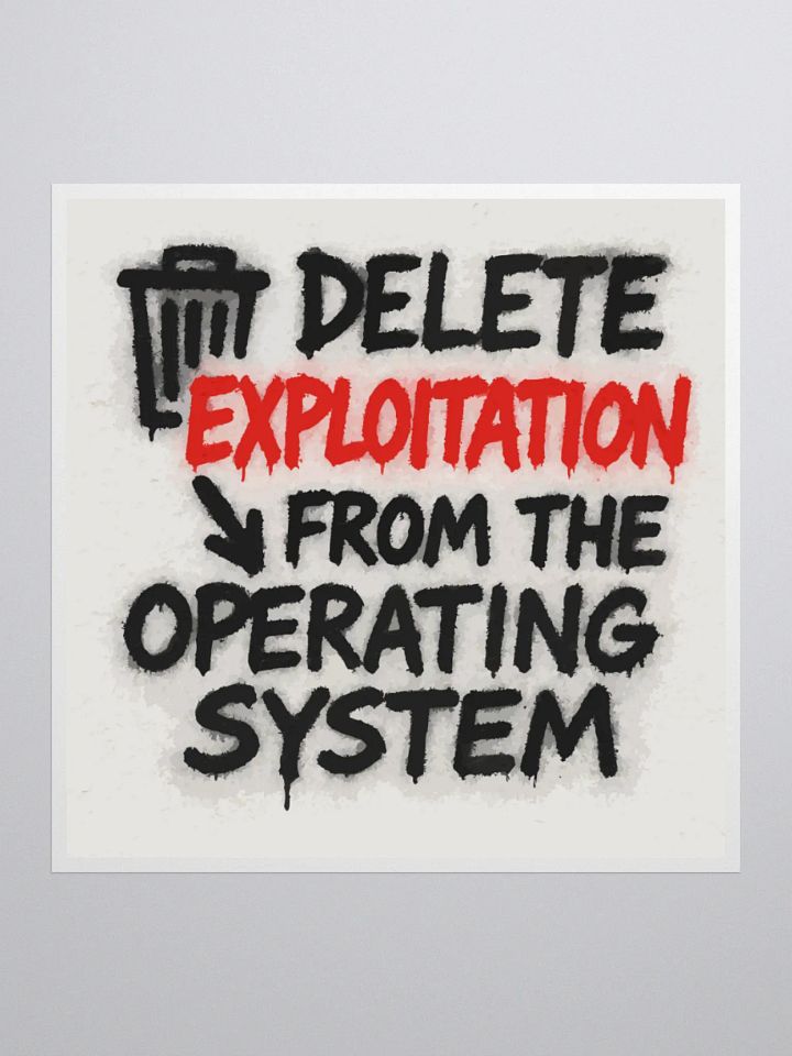 Exploitation Delete Kiss Cut Stickers product image (2)