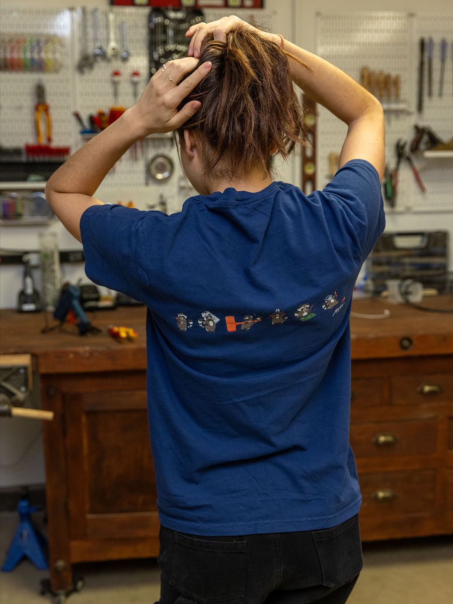 Raccoon on a Rocket on a Pocket Tee product image (17)