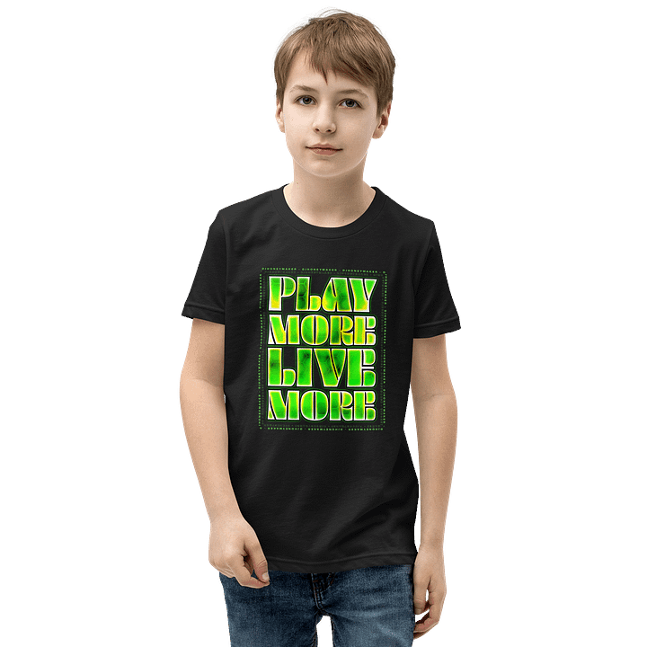 Play More Live More Youth Short Sleeve T-Shirt product image (13)