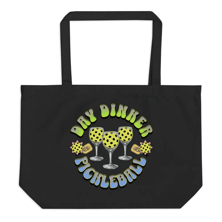 Day Dinker Pickleball Wine Circle Organic Tote product image (1)