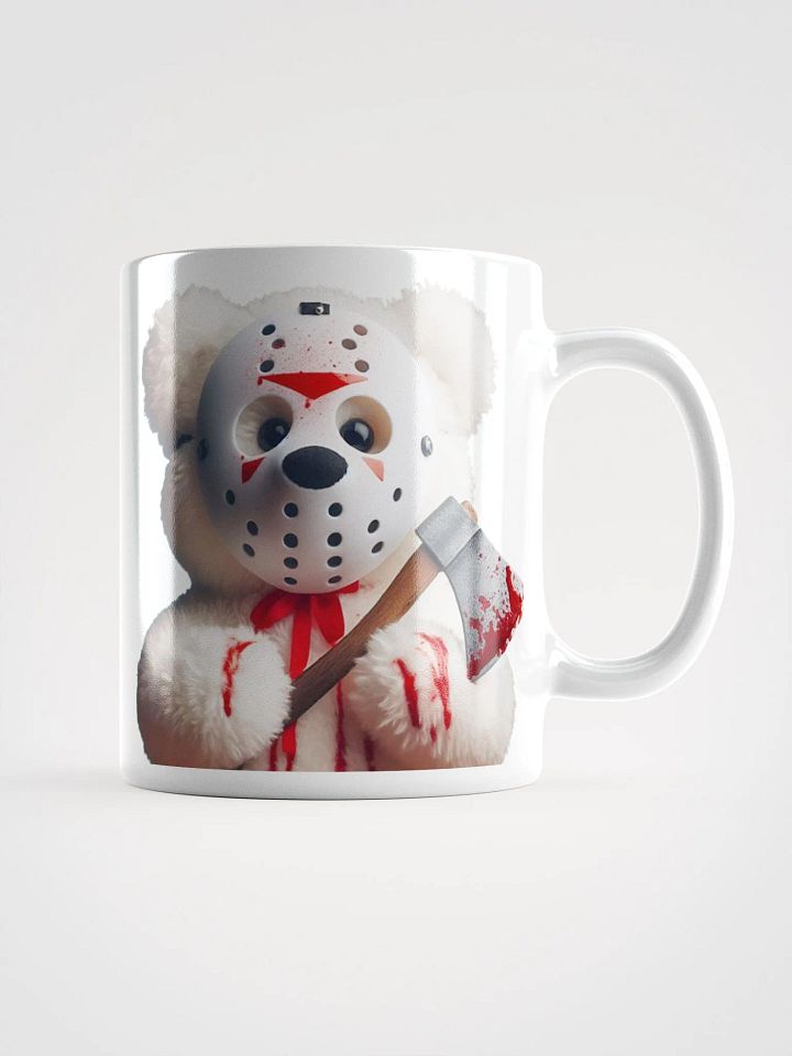 Twisted Teddy Bear #Humorous Glossy Mug - White product image (1)