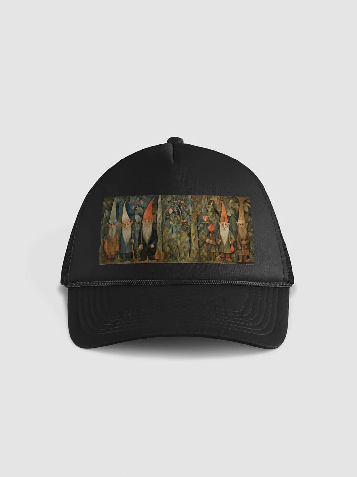 Whimsical Gnome Trio Trucker Hat product image (2)