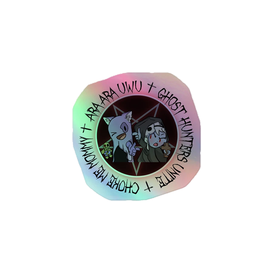 AraAra BooWoo - Ghost Hunters Unite Sticker product image (1)