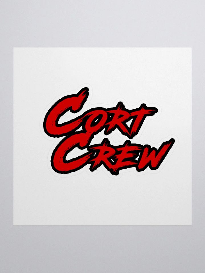 Kiss Cut Cort Crew Logo Sticker product image (1)