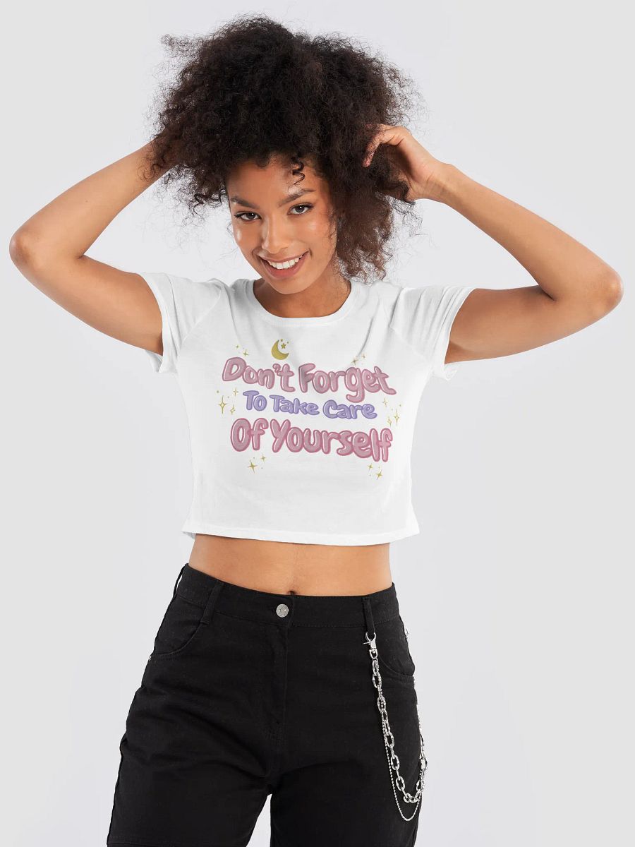 Whimsical Self-Care Crop Tee product image (9)