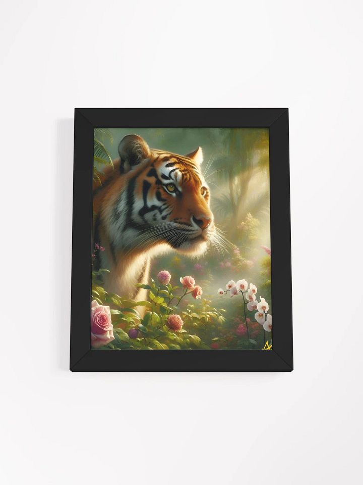 On the Hunt: A Stunning Floral Scene Framed AI-Generated Print product image (1)