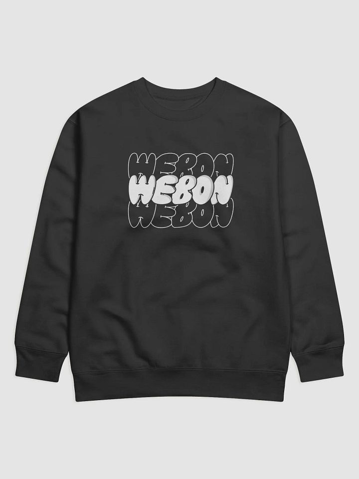 sweatshirt with bubble text design product image (2)