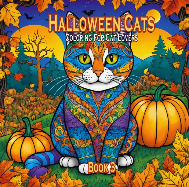 HALLOWEEN CATS - Colouring for Cat Lovers - BOOK THREE product image (1)