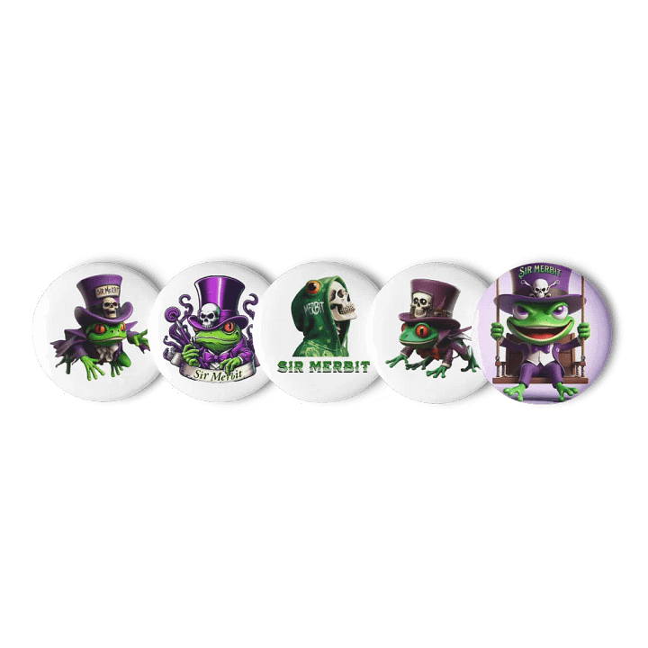 Merbit Set of 5 Pin Buttons product image (2)