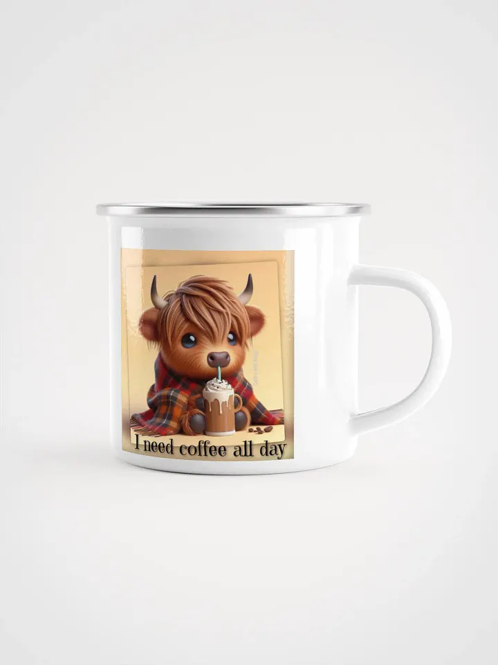 Coffee Cow Companion Enamel Mug product image (1)