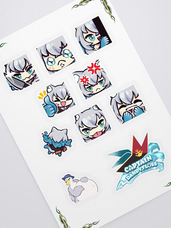 Captain Dandyfloss Emote Sticker Sheet product image (1)