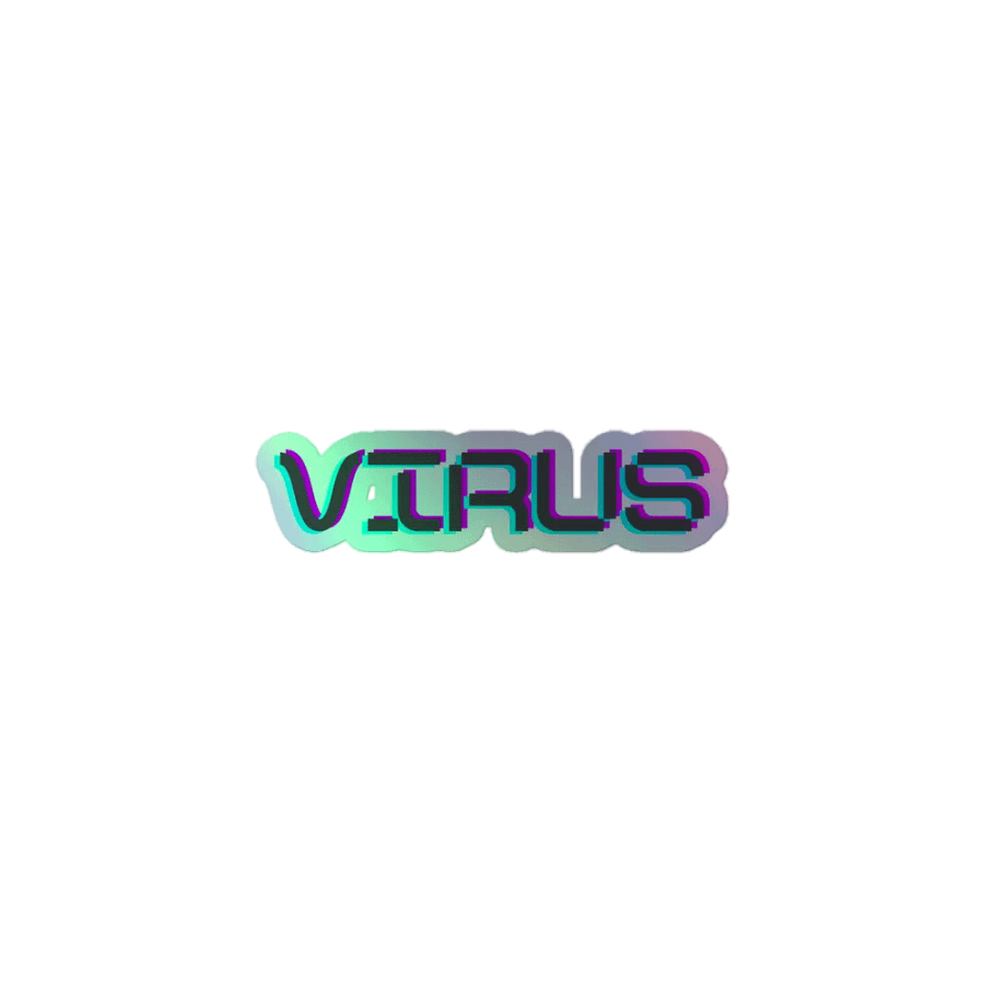 Virus Holographic Sticker product image (1)